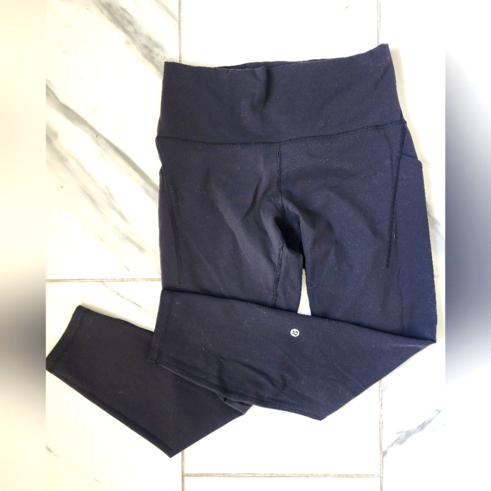 Lululemon Wunder Train High Waisted Leggings with Pockets - Size 10